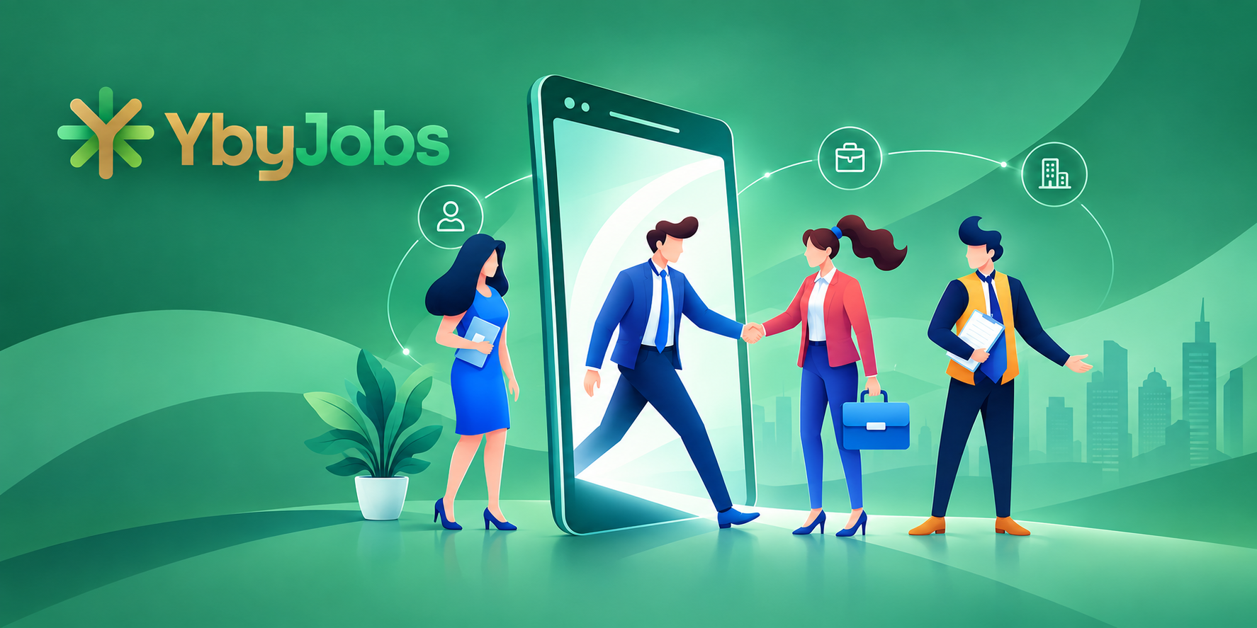 Plataforma YbyJobs para conectar profissionais e oportunidades no mercado jurídico